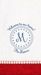 Personalized napkins and guest towels