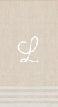 Beige Linen Guest Towel