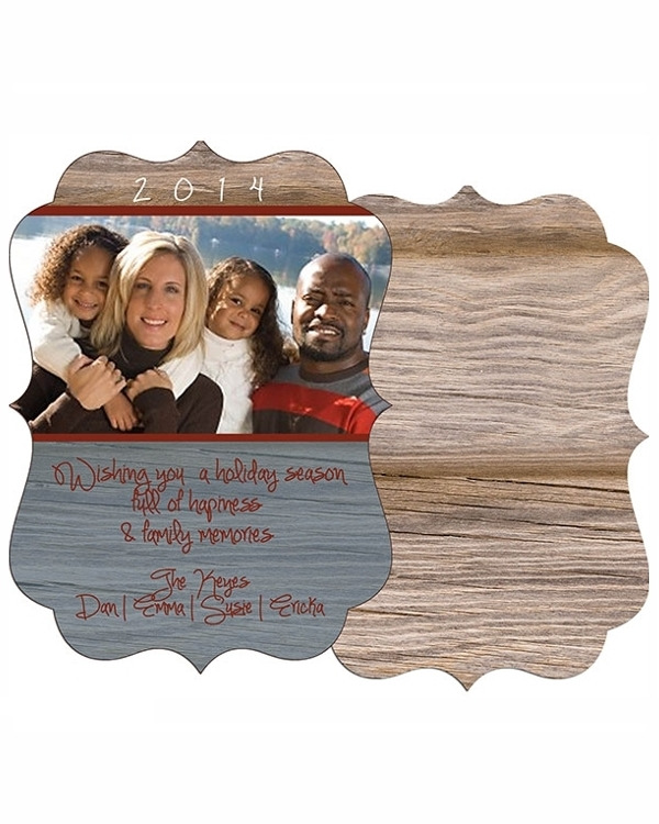 Personalized Photo Holiday Cards Cheers Kraft