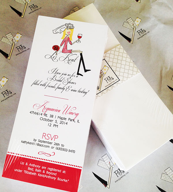 Bridal Shower Wine Tasting Invitation