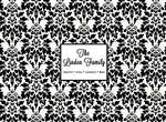 Damask (Black) Cutting Board