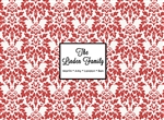 Damask (Red) Cutting Board