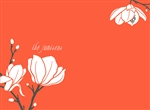Magnolias (Orange) Cutting Board