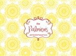 Whimsical Flowers (Yellow/Gold) Cutting Board