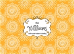 Whimsical Flowers (Orange) Cutting Board