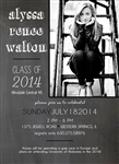 Graduation Announcement/Invitation - Chalkboard