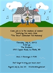 Hand Drawn Lake House Party Invitation