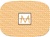 Orange Squares Monogram Platter