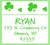 Luck of the Irish be with you on this Irish clover/shamrock personalized pre-inked stamp, address stamp. Would be perfect as a gift for weddings, holidays, birthdays, hostesses and just because for yourself.