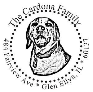 Personalized Custom Ink Stamp - Pet Photo