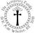 Cross (Religious) with Crown Custom Stamp