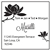 Magnolias on a Branch Custom Ink Stamp