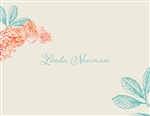 Hydrangea (Coral) Note Card