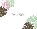 Spring Flowers Personalized Note Card