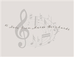Music Notes Galore Note Card